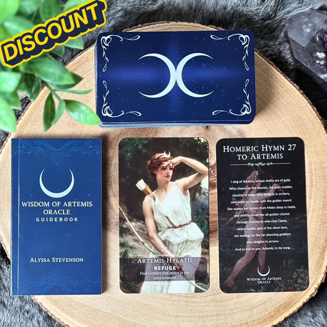 Discounted: Wisdom of Artemis Oracle Deck & Guidebook Set (Imperfect, Not Unworthy)