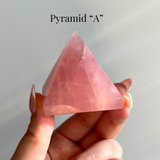 Rose Quartz Pyramids