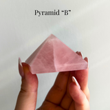 Rose Quartz Pyramids