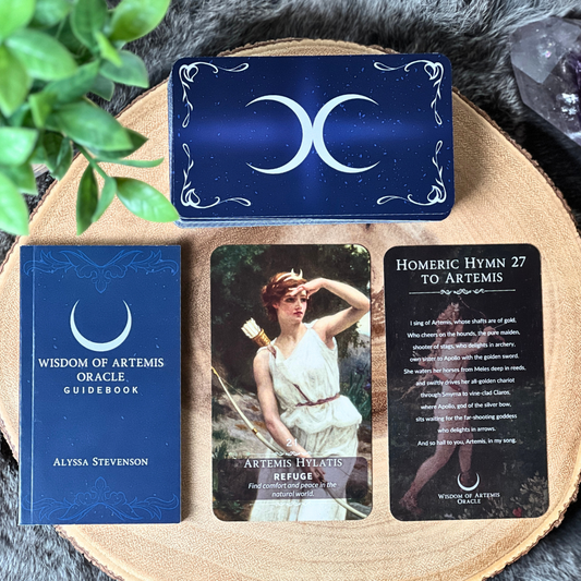 Wisdom of Artemis Oracle Deck & Guidebook Set