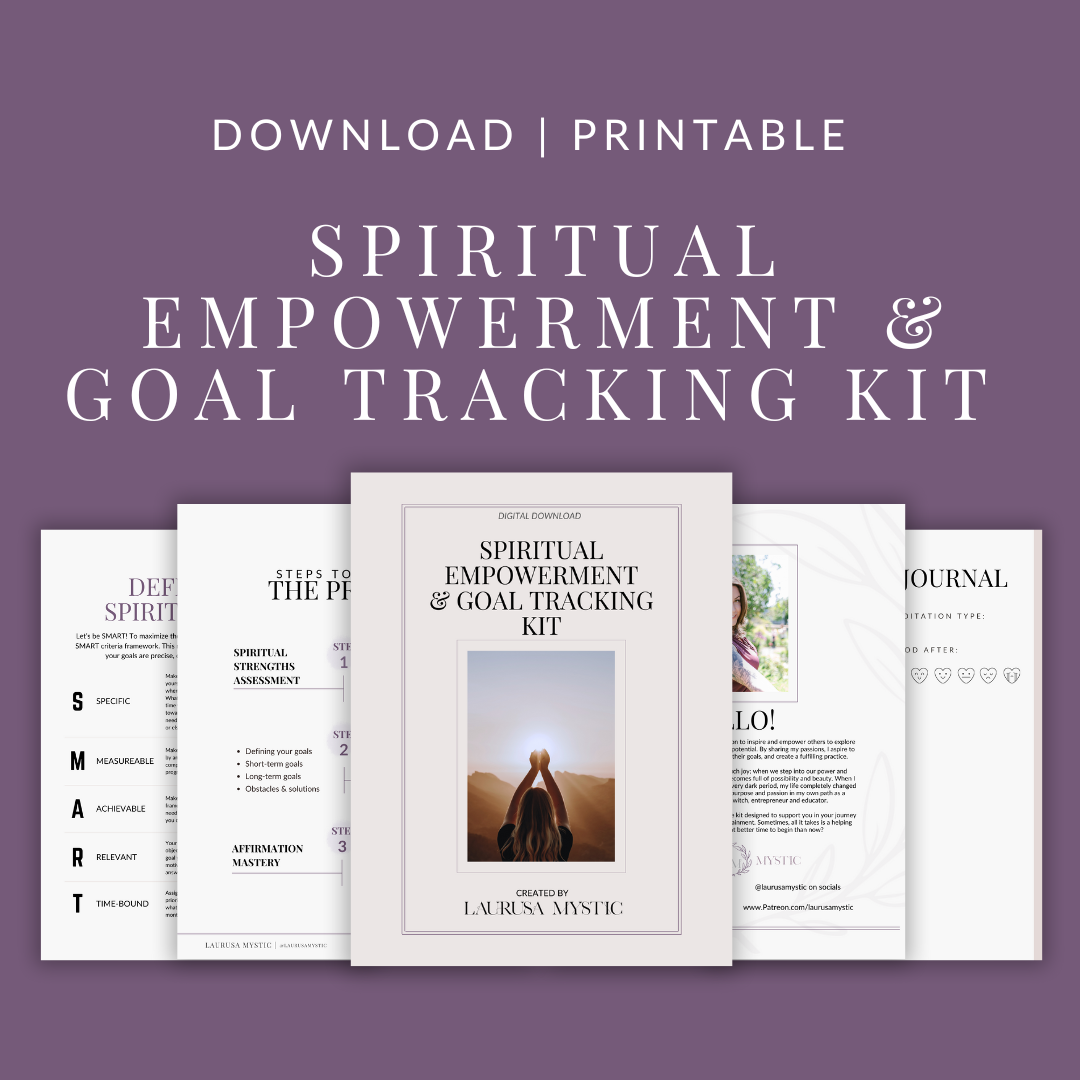 FREE Spiritual Empowerment & Goal Tracking Kit - Digital Download