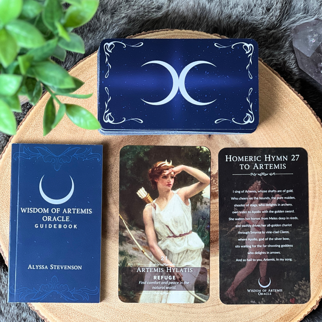 Wisdom of Artemis Oracle Deck & Guidebook Set