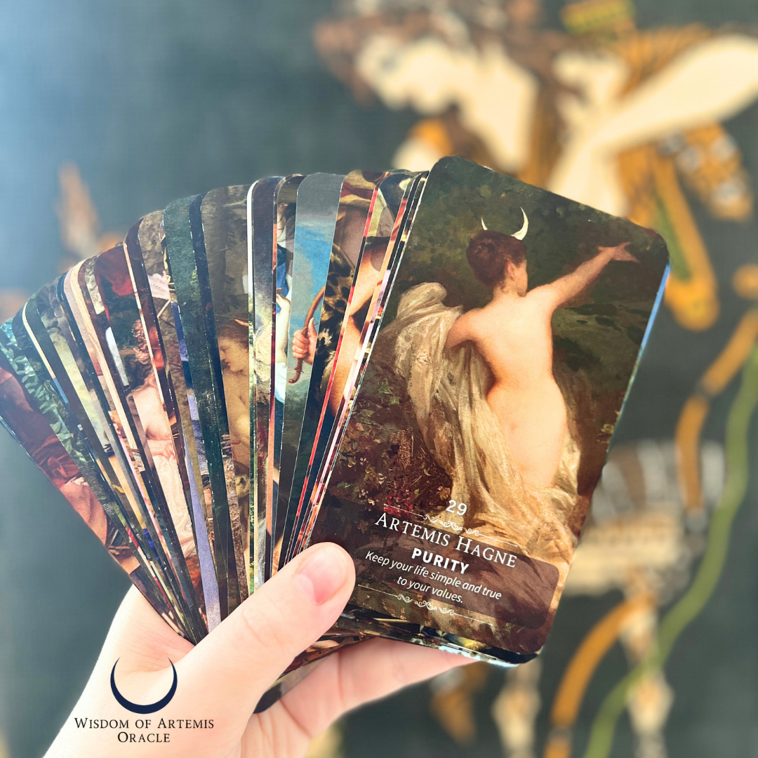 Wisdom of Artemis Oracle Deck & Guidebook Set