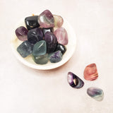 Rainbow Fluorite Tumble-Crystal,crystals,Tumbles
